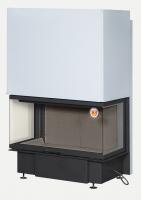 Топка Экокамин Дельта 1000 B 3 стекла черный шамот