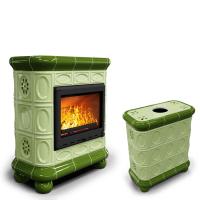 КимрПечь Изразцовый камин Медальон центральный Олива (топка: Ладья-600) (топка: Ладья-600)