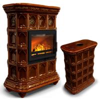 КимрПечь Истра центральный Каштан (комплектация: Ладья-700)