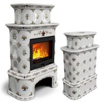 КимрПечь Прованс с дровником центральный двухъярусный Руан (топка: Ладья-700)