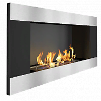 Биокамин ZeFire серия Elliot c горизонтально шлифованными рамкам 
