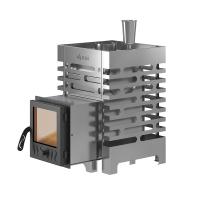 Печь для бани Везувий ASTON (АСТОН) 12 INOX стекло