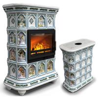 КимрПечь Истра центральный Фантазия (комплектация: Облицовка для топок Ладья-600, Antek)