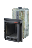 Печь для бани Ферингер Ламель Оптима Жадеит перенесенный рисунок до 28 м³ (серия ПФ)