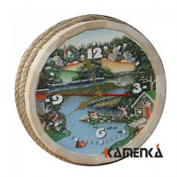 Часы Бочка дуб, В баньке