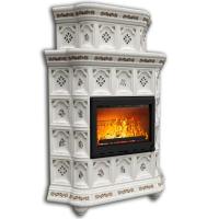 КимрПечь Истра угловой двухъярусный Прованс (комплектация: Облицовка для топок Ладья-700, Erik-700)