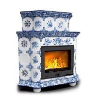 КимрПечь Прованс угловой двухъярусный Дельфт (топка: Ладья-700)