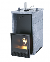 Печь для бани ИзиСтим Сочи в трехстороннем кожухе Талькохлорит
