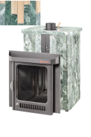 Печь для бани Ферингер Квадра Змеевик+Окаменевшее дерево до 25 м³ (серии ПФ)