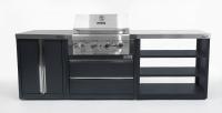 Кухня HELIOS SMART с газовым грилем №4 (3 модуля) (HS-MK-G04-3)