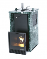 Печь для бани ИзиСтим Сочи М2 в трехстороннем кожухе Змеевик 