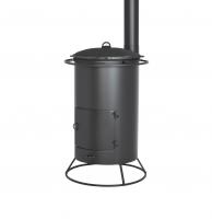 Печь под казан Везувий 12л. с трубой (без казана)