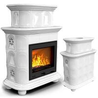 КимрПечь Прованс центральный двухъярусный Белый (топка: Ладья-700) (топка: Ладья-700)