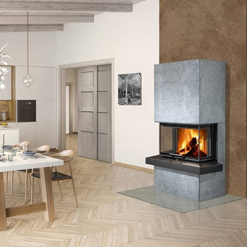 Печь-камин Romotop DESIGN CARA C AKUM камень