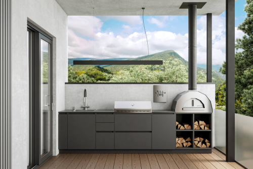 Кухня ASTOV BBQ № 4 (ширина 3300 мм)