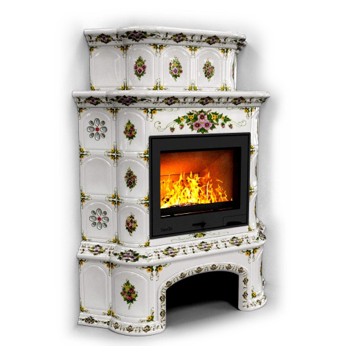 КимрПечь Прованс с дровником угловой двухъярусный Лето (топка: Ладья-700)