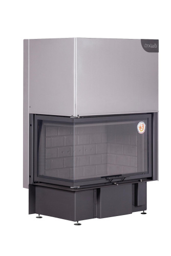 Топка Экокамин ДЕЛЬТА 800 LB два стекла левая принтинг черный шамот