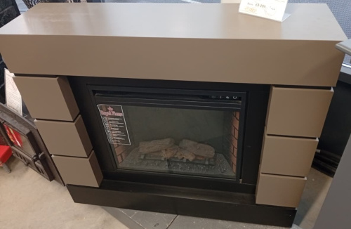 Комплект Портал Royal Flame Lindos беж.серый, черный + Очаг Очаг Royal Flame Vision 23 EF LED FX