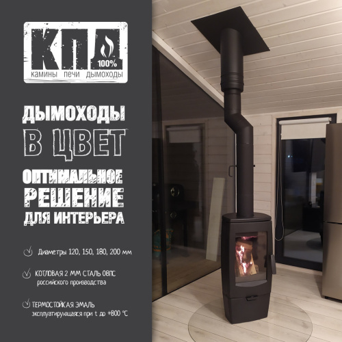 КПД ЧЕРНЫЙ Заглушка тройника ф250х330