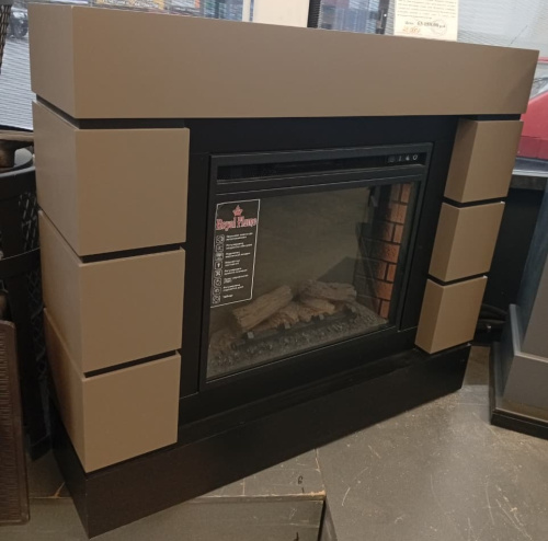 Комплект Портал Royal Flame Lindos беж.серый, черный + Очаг Очаг Royal Flame Vision 23 EF LED FX