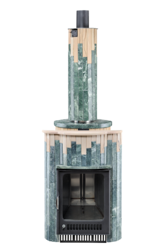 Печь для бани Ферингер Ламель Малютка Змеевик+Окаменевшее дерево до 18 м³ (серия ПФ) 