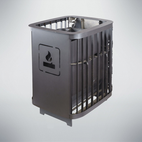 Печь для бани Варвара Каменка укороченная топка глухая дверка