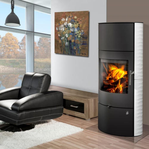 Печь-камин Romotop OVALIS AKUM металл черный