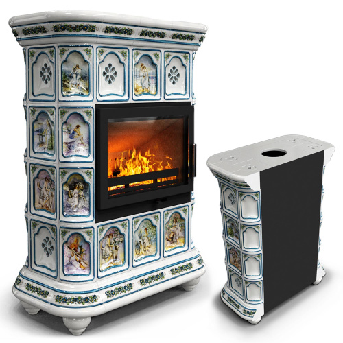 КимрПечь Истра пристенный Фантазия (комплектация: Ладья-700)