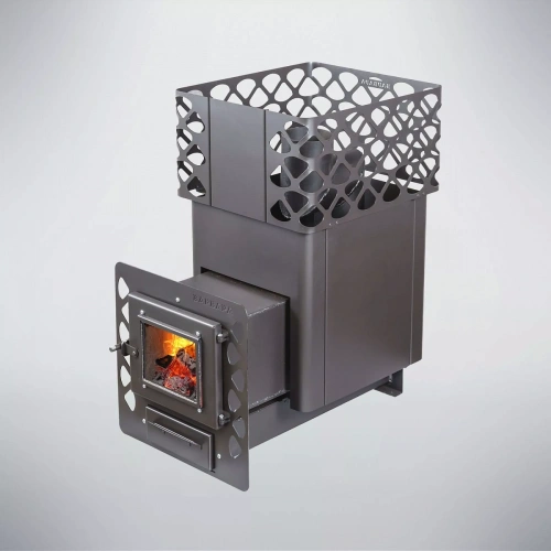 Печь для бани Варвара Теремок Удлиненная топка