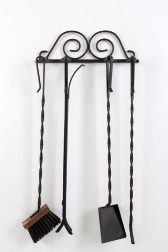 Набор каминный "Настенный" 4пр.(железн.ручка)