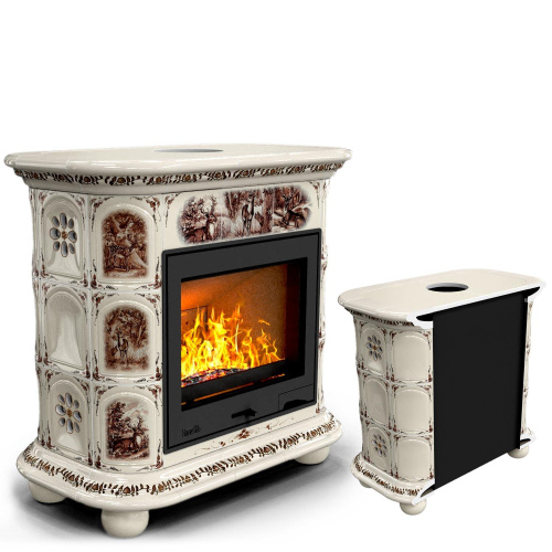 КимрПечь Прованс пристенный Звери (топка: Ладья-700) (топка: Ладья-700)