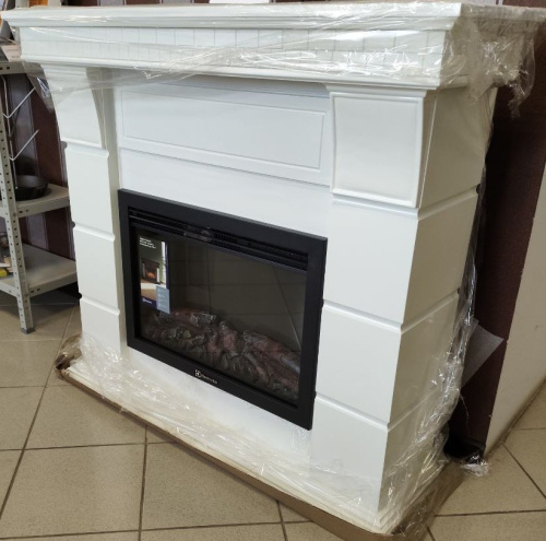 Комплект Портал Firelight Elegante 25 белый + Очаг Electrolux EFP/Р-2520LS N